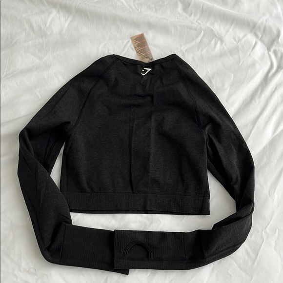 Gymshark Seamless Black Long Sleeve Crop Top - Picture 5 of 5